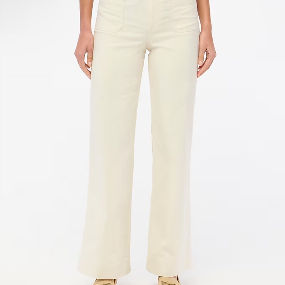 Jcrew Lizzie high-rise patch-pocket wide-leg pant TALL - Picture 4 of 5